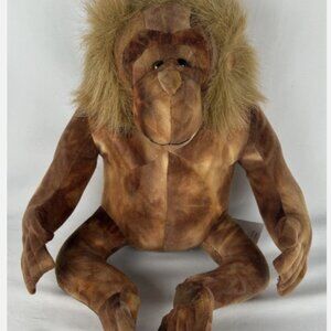 NWT Vintage 1994 Stuffins Monkey Plush Stuffed Animal Toy Sitting Gorilla 10"